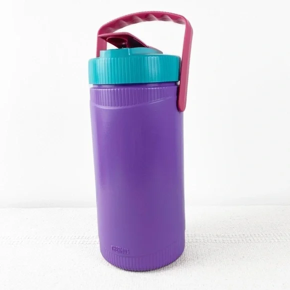 Vtg Thermos 90s water jug water bottle Colorblock 48 oz Like New! - Picture 9 of 9